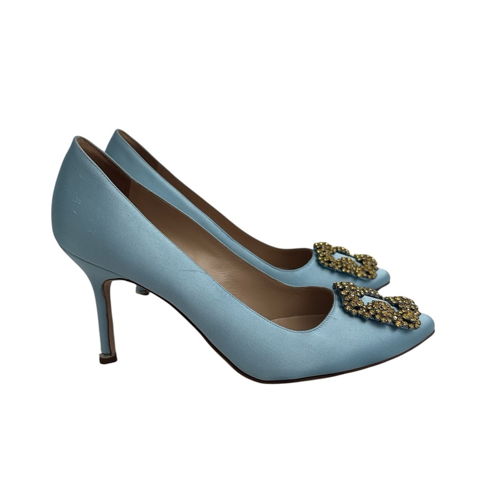 Manolo Blahnik Hangisi Pumps size 38 - Picture 3 of 5